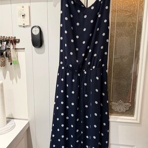 J.B.S. Navy Polka Dot Dress